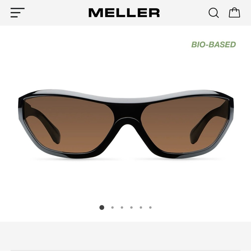 Meller Black Sunglasses with Brown Lenses